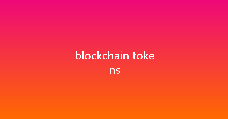 blockchain tokens 